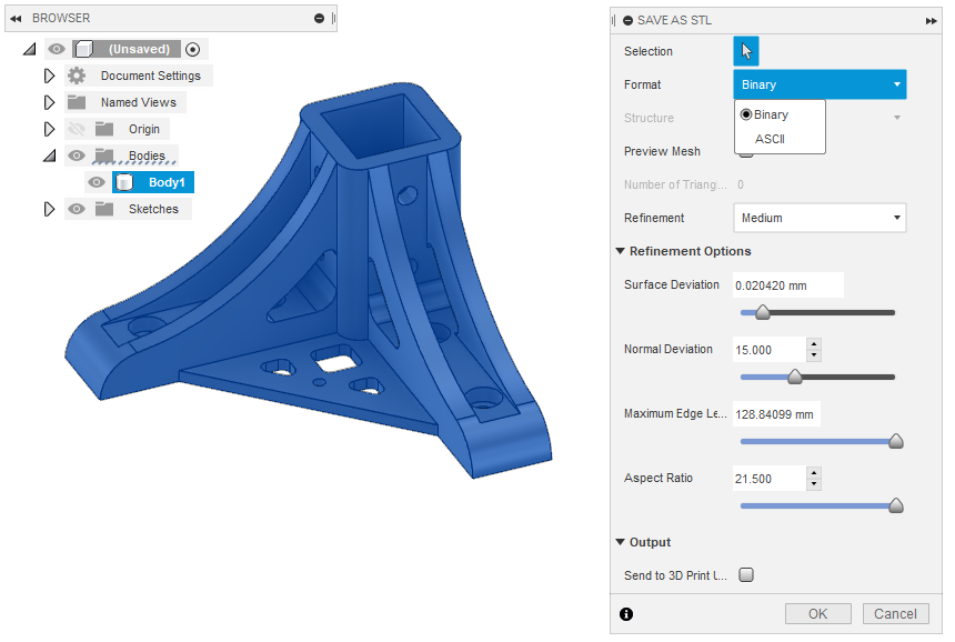 Stl File Resolution Adjust STL resolution